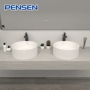 Handelstischplatte feste Oberfläche Waschbecken Waschbecken Badezimmer Waschtisch