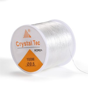 Hilo Elástico para Abalorios Crystal Tec, 100M, 0.5-1.0mm, Transparente, Suministros para Joyería, Origen Corea - Product Image 3