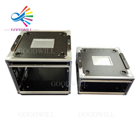 Boîtier de transport Goodcase en aluminium 2U 3U 4U 5U 6U 8U 10U 12U avec couvercle coulissant, réglable, pour amplificateur DJ, avec porte coulissante, pour rack