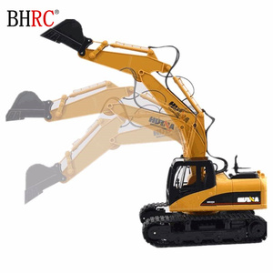 Camión Excavador de Control Remoto 1550 1/14 2.4G 15CH, Simulación Realista de Camión de Ingeniería con Agarre para Madera, Juguetes de Excavadora RC - Product Image 5