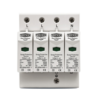 TOMZN AC SPD 3P + N 20-40kA 275/385/420VAC maison parafoudre protection protection dispositif parafoudre basse tension foudre OB0