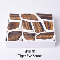 Vente en gros de coffret cadeau en pierre de guérison en cristal brut fait à la main poli sur le thème de l'amour