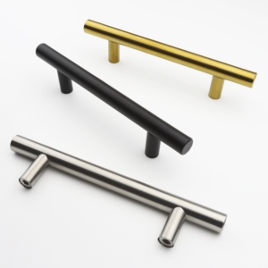 Modern Minimalist T-Shaped Stainless Steel Cabinet Handle for Kitchen Dresser Bedroom <b>Drawers</b>-Durable Furniture Hardware - Product Image 2