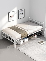 Lit pliant simple de 1,2 m avec sommier rigide, design moderne, excellente qualité pour dortoir scolaire, chambre à coucher, hôtel (vente en gros)