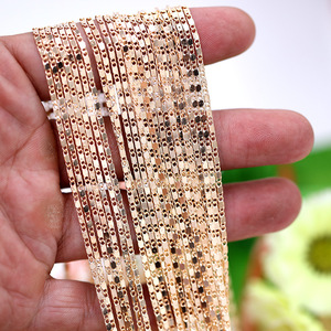 Suministros para la fabricación de joyería con cadena, 100 yardas por rollo, color plata y oro, para collares, pulseras, manualidades y accesorios de bricolaje. - Product Image 4
