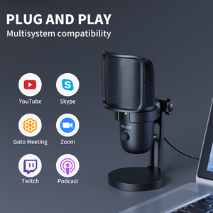 ไมโครโฟนแบบมีสายไมโครโฟนแบบพกพาไมโครโฟนสตูดิโอบันทึกเสียงแบบมืออาชีพจาก <span class=keywords><strong>Facebook</strong></span> - Product Image 5