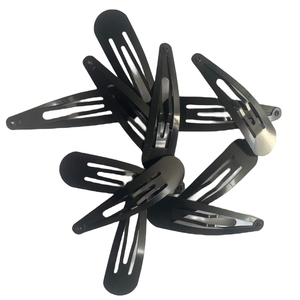 2024 nouveau Design mode Simple noir gouttelette <span class=keywords><strong>métal</strong></span> <span class=keywords><strong>boucle</strong></span> pince à cheveux Bang pince à cheveux ronde en plastique <span class=keywords><strong>banane</strong></span> pince à cheveux - Product Image 3