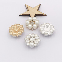Perle fleur alliage bijoux cheveux accessoires accessoires cas de téléphone portable à la main diy production
