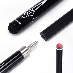 Xikuno karbon Fiber havuz Cue 1/2 bilardo Cue 11.5mm/12.5mm grafit sıcak satış siyah - Product Image 4