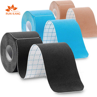Bandes de kinésiologie prédécoupées en gros, OEM personnalisées, 5 cm x 5 m, en coton, pour le sport, sans latex, commande en gros