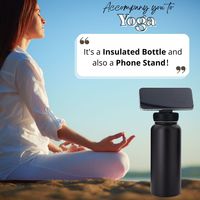 32 oz En Acier Inoxydable Gym Sport Bouteille D'eau Tasses Avec Smartphone Cellule Magsafe Anneau Aimant Ventouse Titulaire Tasse Couvercle