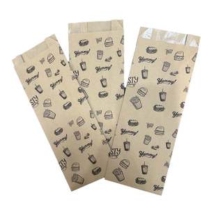 Sac de conservation pour pain en papier kraft brun, long, pour pain français, biscuits, emballage - Product Image 2