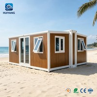 Maison conteneur moderne extensible à double aile, cabane créative, idéale pour les projets d'hébergement touristique