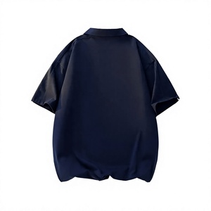 Polo de Manga Corta Azul Marino para Hombre, 100% Poliéster, Secado Rápido, Corte Regular Informal, Color Sólido, Tejido de Punto, Ecológico - Product Image 6