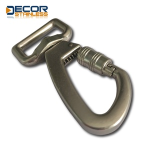 Crochets de sécurité robustes en métal pour chien, fermoir à boucle, crochets à ressort, 16 mm, 21 mm, crochet pivotant personnalisé pour chien - Product Image 2