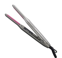Catok Pengeriting Rambut Mini Portabel, Pelurus Rambut Elektrik Poni Janggut dan Pengeriting Keramik 2 In 1