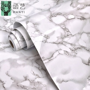 Giấy dán tường tự dính bóng, chất liệu đá cẩm thạch dày 60cm, xuất xứ từ nhà máy Trung Quốc, dạng cuộn, dễ bóc dán, dùng cho mặt bàn - Product Image 3