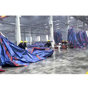 Текстильная промышленность 380 г 13 унций Цветной полосатый ПВХ брезентовый чехол для грузовиков