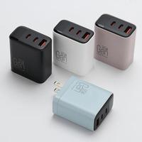 Chargeur rapide pour téléphone 65W GaN, prise murale multi-ports avec affichage LED de la puissance, adaptateur pour ordinateur portable ultra-rapide, logo personnalisé, vente en gros
