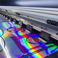 Rouleau d'autocollant en vinyle adhésif Pvc imprimable au Laser eco-solvant, étiquette publicitaire holographique, autocollant de voiture hologramme