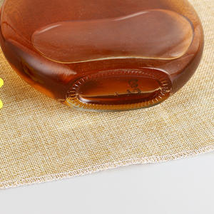 Vente en gros <span class=keywords><strong>petite</strong></span> bouche ronde plate forme liqueur Rhum Tequila Rakija Mezcal Vodka Gin récipient pour boisson alcoolisée <span class=keywords><strong>bouteille</strong></span> en verre - Product Image 4