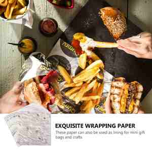 Papel de Envolver Alimentos al por Mayor, Hojas de Cera Antigrasa, Papel de Envolver para Hamburguesas y Pan, Impresión Personalizada, Papel de Embalaje para Alimentos - Product Image 4