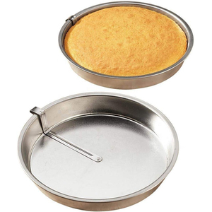 9" Easy Out Quick Release Cake <strong>Pie</strong> Pan with Cutter - Product Image 1