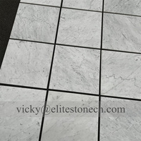Carreaux fins en marbre blanc naturel 12x12, marbre blanc de Carrare Italie 24x12, carreaux muraux