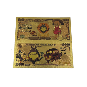Carte de collection Totoro de l'anime Tonari No Totoro, Billet d'or classique de manga Mon voisin Totoro, Billet de banque doré pour collection de souvenirs - Product Image 5