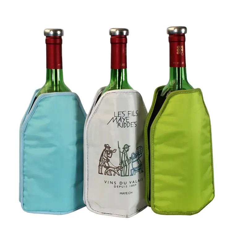 Lạnh Sữa Ice Chai Lạnh Và Ấm Hơn, Tủ Đông Gel Wine Bottle Cooler, Khuyến Mại Polyester Chai Cooler Bag