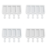 Moule à glace en silicone en forme de cœur de diamant, moule à sucettes glacées, qualité alimentaire, réutilisable, personnalisable, vente en gros, moule à dessert
