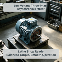 Moteur asynchrone triphasé industriel basse tension, entièrement fermé, refroidi par eau, avec montage à bride B5
