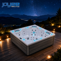 Spa extérieur design moderne, bain à remous carré, spa familial en acrylique JOYEE, piscine de massage, Spabad