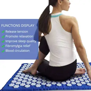 指压垫按摩瑜伽垫健身垫缓解压力疼痛尖刺背部身体按摩用于家庭垫针灸套装