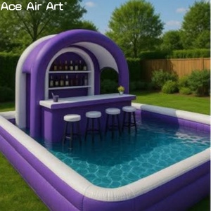 <span class=keywords><strong>Bar</strong></span> Flotante Inflable <span class=keywords><strong>Gigante</strong></span> con Taburetes y Estante para Botellas |   <span class=keywords><strong>Bar</strong></span> Flotante Inflable para Fiestas y Eventos en la Piscina - Product Image 3