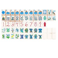 Tuiles de Mahjong en mélamine personnalisées sur le thème des chiens, jeu de Mahjong américain avec des tuiles à motifs de chiens et de fleurs pour les soirées de jeu en famille à la maison