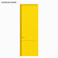 HAOSHAO Porte en bois en gros, porte intérieure sur mesure pour appartement, taille standard, noyau stable, emballage pour projet, pré-montée, en vrac, OEM ODM