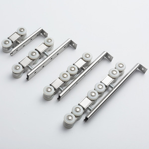 Rodillos de Acero Inoxidable para Puertas y Ventanas, Capacidad de Carga de 120 kg, Juego de 4 Ruedas para Puertas Correderas Plegables - Product Image 2