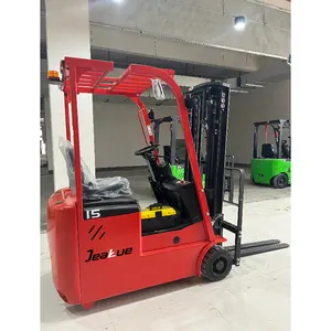 1.5t 1500kg küçük dönüş yarıçapı 3 tekerlekler dar koridor küçük boy mini tam elektrikli forklift fiyat