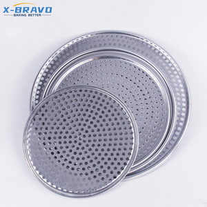 Padella <span class=keywords><strong>per</strong></span> <span class=keywords><strong>Pizza</strong></span> perforata rivestita antiaderente in lega di alluminio 8 9 10 12 utensili da forno rivestiti antiaderenti - Product Image 1
