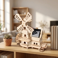 Kit de modèle de moulin à vent solaire personnalisé OKYN-G6748 OEM, jouet éducatif STEM DIY pour enfants, projet de foire scientifique avec garantie de 24 mois