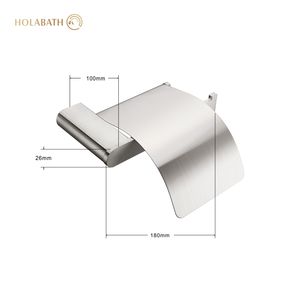 Porte-<span class=keywords><strong>papier</strong></span> hygiénique moderne <span class=keywords><strong>en</strong></span> acier inoxydable 304 pour décoration de la maison avec couvercle Ensemble d'accessoires de salle de bain - Product Image 4