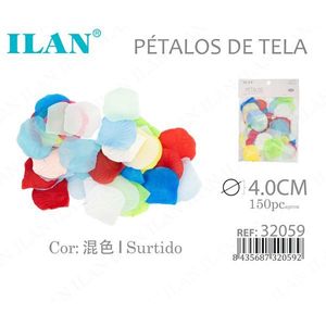 Petali di tessuto Ilan 4,0 cm 150 pezzi colori misti per decorazione - Product Image 1