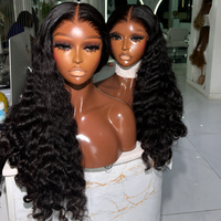 Perruque frontale en dentelle HD complète sans colle 13x6 en gros, cheveux indiens vierges, perruques de cheveux humains vierges bruts avec cuticules alignées