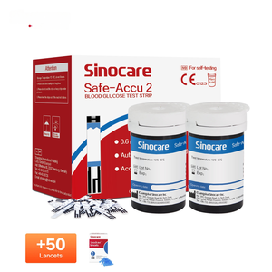 เครื่องวัดระดับน้ำตาลในเลือด <span class=keywords><strong>Sinocare</strong></span> Accu 2 พร้อมแผ่นทดสอบน้ำตาลในเลือด 50 ชิ้น - Product Image 3