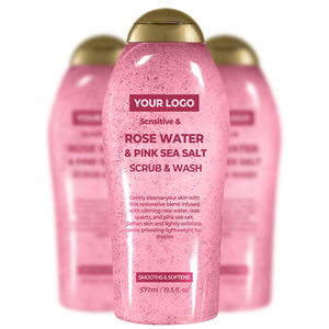 GREENLEM Niacinamide Rose Sea Salt Moisturizing Whitening Deep Cleansing Body Wash Bath Shower Gel for Normal Skin Female Adults - Product Image 1