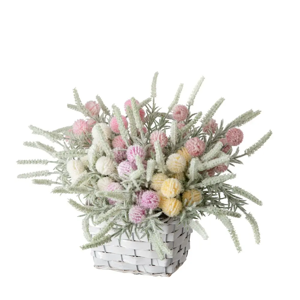AH-004 High Quality Artificial Flower Bouquet Artifical Silk Dandelion For Valentine's Day Gift Home Wall Decor