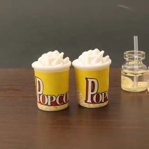 22 pièces d'accessoires pour maison de poupée, nourriture miniature, bonbons de Noël, biscuits, lait, pop-corn, macarons, desserts, en-cas - Product Image 3