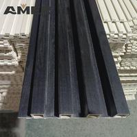 Amer WPC Panneau mural extérieur bois plastique intérieur cannelé Design
