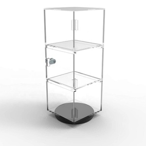 Exhibidor Giratorio de Acrílico Transparente, Mini <span class=keywords><strong>Torre</strong></span> de Plexiglás para Cargadores de Móviles - Product Image 2